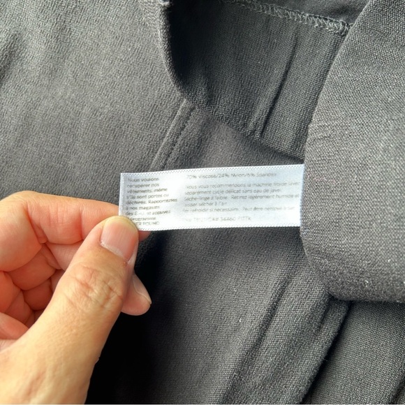 Eileen Fisher washable stretch crepe pant black - Picture 9 of 11